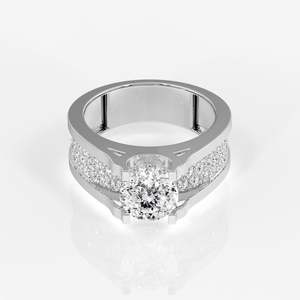 Bruce Men's 14K Gold <b>Ring</b> IGI Certified Lab Grown Asscher Radiant Emerald Oval Cut for Engagement Portuguese Cut Lab Grown - Product Image 5