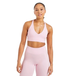 OEM Women Seamless Sports Bra Nude Yoga Bra for Gym <b>Running</b> & Workout Comfortable Fit Breathable Activewear Manufacturer - Product Image 1