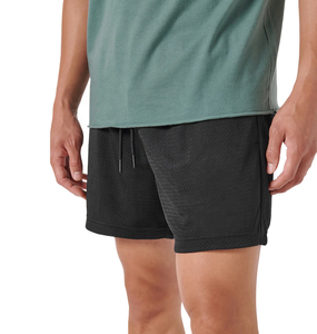 Short en maille avec logo personnalisé Short en maille de couleur personnalisé pour homme en polyester imprimé par sublimation - Product Image 1
