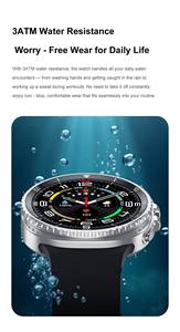 Reloj inteligente HD8C 1,43 con pantalla AMOLED Ultra Classic Sport NFC GPS 3ATM resistente al agua Blue Tooth Call Watch Smart - Product Image 6