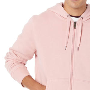 Sweat à capuche zippé décontracté pour hommes, vêtements d'hiver confortables, entièrement personnalisable, technique de teinture unie, sweat à capuche de base zippé - Product Image 3