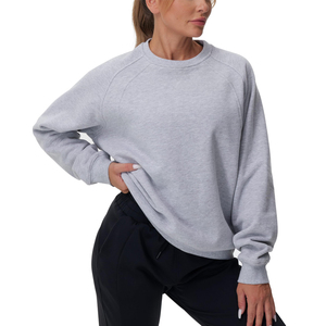 Sudadera Personalizada de Mujer con Hombros Caídos, Diseño Nuevo, Otoño Invierno, Sudadera de Mujer - Product Image 3