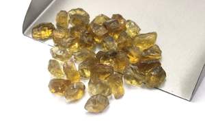 10 pierres précieuses en vrac de Quartz ours naturel jaune brunâtre 12-14 MM pierre brute taillée à la main pour la fabrication de bijoux - Product Image 2