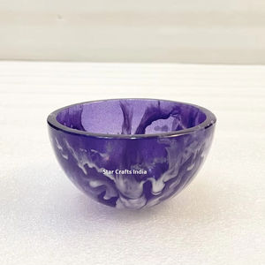 Bol en résine magenta 1 bol en bois et résine en ligne au meilleur prix taille personnalisée fabriqué en inde - Product Image 1