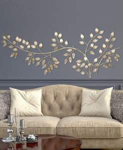 ชุดตกแต่งผนังโลหะ3ชิ้นขนาดใหญ่หรูหราตกแต่งผนังลายกวางสีทองศิลปะผนังโลหะสำหรับตกแต่งล็อบบี้ - Product Image 4