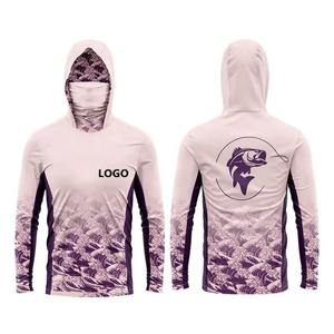 Vêtements et accessoires à séchage rapide avec logo personnalisé, marque OEM, sweat-shirt de pêche avec col, chemise de pêche en polyester, vêtements de pêche - Product Image 4