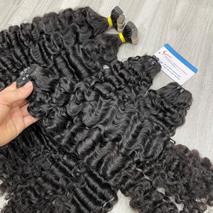 Vente chaude de haute qualité Extensions de cheveux humains vietnamiens birmans bouclés cheveux vierges Machine trame faisceaux cheveux bruts disponibles - Product Image 6