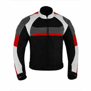 Combinaison de course de moto personnalisable avec des caractéristiques coupe-vent et protectrices Vestes de moto en cuir véritable confortables - Product Image 2