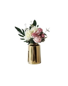 Ensemble de 2 pots à fleurs en laiton, design moderne, écologique, vase de table pour mariage - Product Image 3