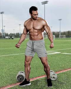 กางเกงกีฬาขาสั้นแบบลำลองสำหรับผู้ชายกางเกงวิ่งเล่นยิมแบบหลวมกางเกงเพาะกายฟิตเนสชายหาดกลางแจ้งลายพื้นย้อมสีใหม่ฤดูร้อน - Product Image 2