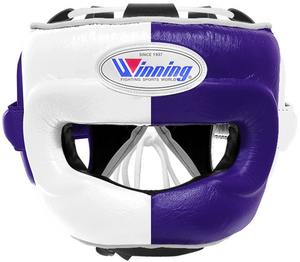 Nouvelle conception de protège-tête de boxe professionnel pour l'entraînement et le sparring, violet et blanc, protège-tête de boxe complet, protège-tête personnalisé - Product Image 1