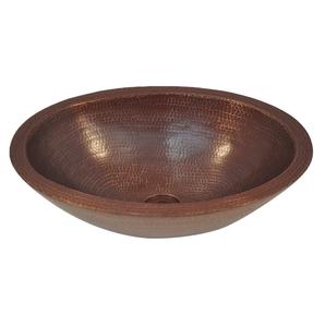 Lavabo en cuivre de conception la plus récente tendance fraîche forme ronde taille personnalisée évier de cuisine salle de bain à bas prix - Product Image 2