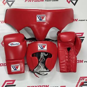 Genuine Cowhide Leather Winning Customized Color Boxing Sparring Sets For Training Customized Professional Martial Arts Gear - Product Image 2