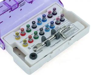Kit de vis d'implants dentaires de haute qualité 16 pièces clé dynamométrique professionnelle pour Source d'alimentation manuelle consommables dentaires universels - Product Image 6