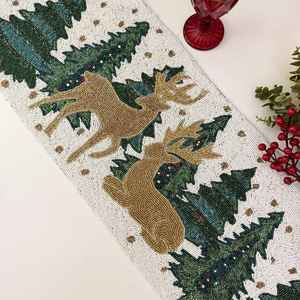 Set de table luxueux fait main avec des perles, antidérapant - Product Image 1