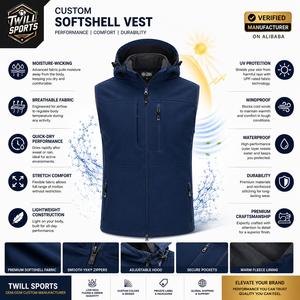 Gilet Softshell d'hiver pour homme, chaud, sans manches, doublé polaire, matelassé, avec col montant, pour l'extérieur - Product Image 4