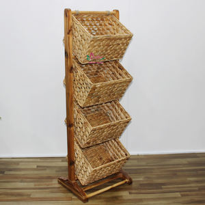 Artex Dong Thap Factory Handmade Seagrass Water Hyacinth <b>Storage</b> <b>Racks</b> Display <b>Shelving</b> <b>Unit</b> Quality Product Handicraft Products - Product Image 3