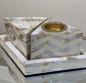 Ensemble de brûleurs d'encens en nacre écologique aromatique indien fait à la main Nouveautés Durables Parfumés - Product Image 3