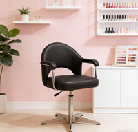 Chaise de coiffeuse pivotante la mieux notée, confortable, en tissu, avec coussin en éponge hautement élastique, chaise d'appoint pour chambre à coucher