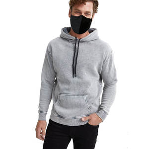 MOVA TEXTILE 100% Algodón Lavado con ácido Vintage Sudadera con capucha de alta calidad Hombres Invierno High Street Stone Washed Old Sweater Style - Product Image 1