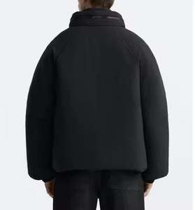 Chaqueta de Plumón Personalizada para Hombre, Ligera, Rellena de Poliéster, Tejido de Lana Transpirable, Cuello Alto, Cálida para Invierno, Uso Formal - Product Image 2