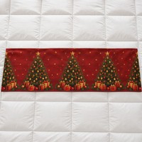 Chemin de lit de Noël, tapis de table, style dessin animé, tissu RPET, dos antidérapant en caoutchouc, impression intégrale, logo personnalisé, 200x240mm