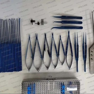 Juego de Instrumentos Quirúrgicos Ortopédicos Manuales de Acero Inoxidable Alemán con Certificación CE, Herramientas de Microcirugía para Neurocirugía y Cuidado Vascular - Product Image 1