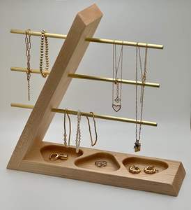 Natural Wood <b>Jewelry</b> <b>Tray</b> & Holder Good Finish Bulk Wholesale Deals - Product Image 1
