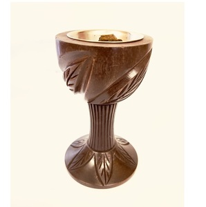 Brûleur d'encens en bois avec incrustation d'os arabe pour cadeau de ramadan arabe avec brûleur Bakhoor fait à la main au design de luxe. - Product Image 3