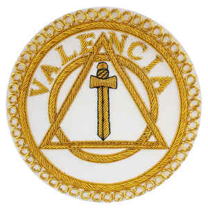 Badges de tablier maçonnique à bas prix Badges de tablier maçonnique d'insigne de broderie à la main provinciale d'arche royale personnalisée - Product Image 5