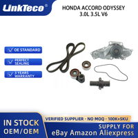 Linkteco - Kit de Correa de Distribución y Accesorios con Bomba de Agua para HONDA ACCORD ODYSSEY 3.0L 3.5L V6 2000-2018 TKH002