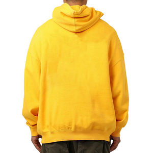 Sudadera con capucha de otoño bordada con estampado personalizado para hombre, sudadera de gran tamaño ecológica de algodón liso, suministro directo de fábrica - Product Image 4