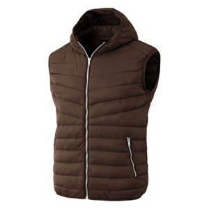 Personnalisé à capuche vers le bas coupe-vent gilet équestre randonnée léger gilet bouffant chaud hiver bulle veste pour hommes - Product Image 1