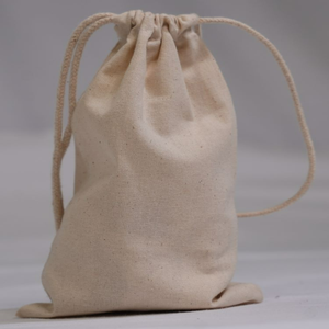 Pochette à cordon MGI personnalisée en éco-coton, réutilisable, petite pochette de rangement anti-poussière, sac en toile de lin tendance avec logo imprimé, idéal pour cadeaux et shopping (Tamil) - Product Image 3