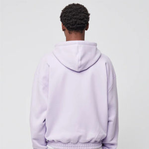 Thick Fleece Cotton French Terry Oversize <b>Hoodie</b> Embossed <b>Hoody</b> Heavy Weight Plain Blank Custom <b>Hoodie</b> With <b>String</b> - Product Image 2