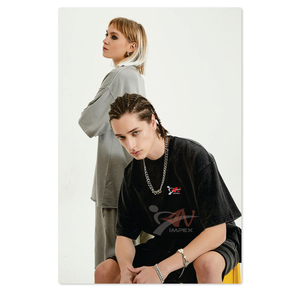 2026 New Fashion Heavy Vintage T-<b>shirt</b> 100% Cotton Blank <b>Men's</b> T-<b>shirt</b> Summer 260Grams Solid Color <b>Men's</b> T-<b>shirt</b> - Product Image 3