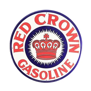 GASOLINE 도자기 복제 에나멜 표지판 플랜지 금속 보드 레트로 플라크 금속 주석 표시 제조 업체 인도의