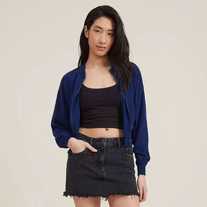 Chaqueta Bomber para Mujer, Talla Grande, Cuello Alto, Cremallera, Mangas Largas, Acolchada de Algodón, Impermeable, Ecológica, Transpirable y Personalizable - Product Image 5