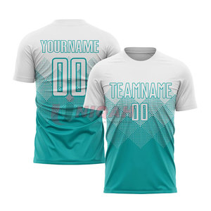เสื้อกีฬาสำหรับเด็กเสื้อฟุตบอลออกแบบได้ตามต้องการเสื้อฟุตบอลแบบใหม่ล่าสุดมีโลโก้พิมพ์ลาย - Product Image 4