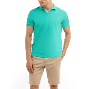 Hot Selling Embroidered Logo Casual Pique Cotton Plain Men's Polo <b>Shirts</b> Summer Short Sleeve Slim Fit <b>Collar</b> Golf Polo <b>T</b>-<b>Shirt</b> - Product Image 4