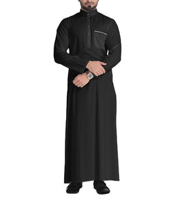 Vêtements islamiques Daffah arabe saoudien Daffah Thobe pour musulman Thobe tissu doux hommes Thobes arabes - Product Image 4