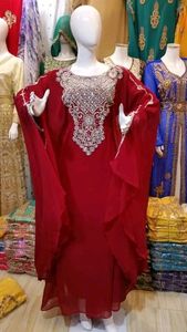 Dubai Traditional Kaftan 2024 Beautifully Colored Moroccan Design with Handwork & Stone <b>Beads</b> ODM <b>Fabric</b> Dress - Product Image 2