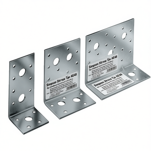 Simpson Strong Tie AE48 90 X 48x48mm S.3mm Metal Hangers Angle Connector VPE 100 ETA 06/0106 - Product Image 3
