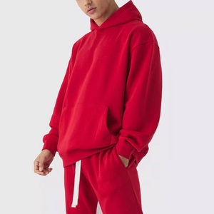 Sudadera con Capucha de Invierno, Color Sólido, Corte Holgado, Sudadera con Capucha de Algodón de Alta Calidad para Hombre, Sudadera con Capucha de Forro Polar de 450G - Product Image 3