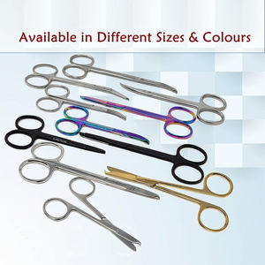 Ciseaux chirurgicaux à points droits Backhaus Intonation en acier inoxydable, finition Dall, tranchants et à pointe arrondie, instrument de pansement pour la vente en gros - Product Image 6