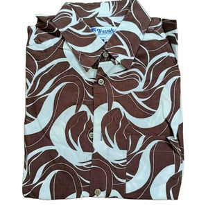 Camisa de Manga Corta para Hombre, 100% Algodón Satinado, Estampado AOP, Diseño Sólido, Transpirable, Sostenible, Casual, Cuello Camisero - Product Image 1