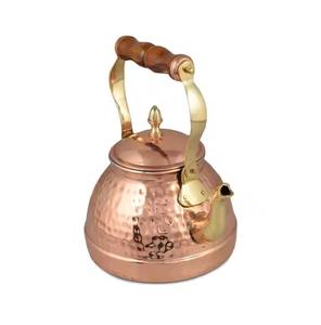 Vintage Styled Copper Teapot Polished Antique Eco-Friendly Microwave Safe Luxury Decor Accent Traditional Home Display Gift for - Product Image 6