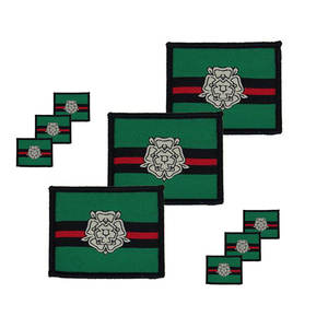 Insignia de León del Regimiento de Lancaster TRF X3, la mejor insignia TRF de Color de piel personalizada y bordado de León de Color negro - Product Image 5