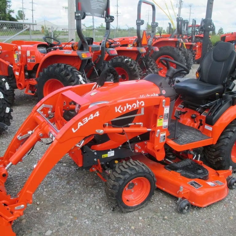 Компактный трактор Kubota BX2380 23HP дизельный 4WD мини сельскохозяйственный трактор с фронтальным погрузчиком и косилкой для сельского хозяйства