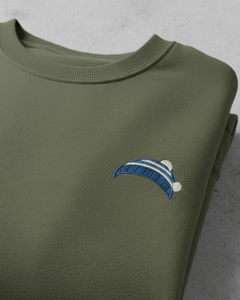 Sudadera Verde Militar con Logotipo Bordado Personalizado al por Mayor, Estilo Minimalista, para Pedidos al por Mayor - Product Image 4